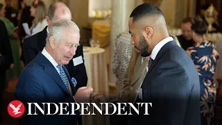 King Charles meets Prince's Trust awards winners at Buckingham Palace