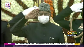 President Ram Nath Kovind unfurls National Flag at Rajghat on 73rd Republic Day