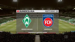 FIFA 20 | Werder Bremen vs Heidenheim - Bundesliga Relegation | 02/07/2020 | 1080p 60FPS