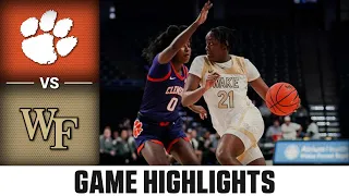 Clemson vs. Wake Forest Women's Basketball Highlights (2022-23)