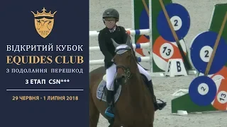 01.07.2018: Equides Cup 3-й етап: змагання з подолання перешкод, маршрут 20