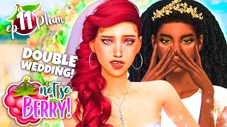 DOUBLE CHAOTIC WEDDING... NOT SO BERRY CHALLENGE! 💜 Plum #11 (The Sims 4)