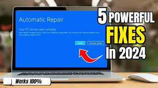 5 Powerful FIX "Automatic Repair Loop" Startup Repair Couldn’t Repair Your PC in Windows 10/11