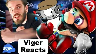 Viger Reacts to SMG4's "Mario VS Youtubers"