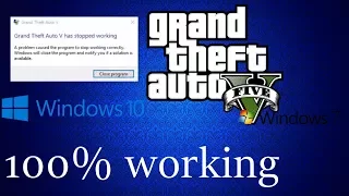 GTA V launcher has stopped working . All possible error fix. windows 10+7+8. 100% working