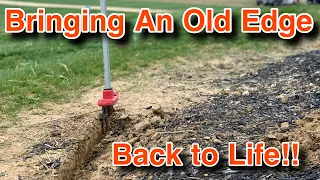 How to Bring a Landscape Bed Edge Back to Life! [Handcut With 2 Simple Tools!]