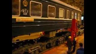 Trans-Siberian Railroad: changing train wheels/ Bogeys