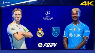 EA Sports FC 24 - Real Madrid vs Napoli | UEFA Champions League 23/24 | PS5™ Gameplay [4K60]