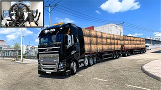 Exploring the West Balkan Map with Double Trailers - Euro Truck Simulator - Moza R9 Setup