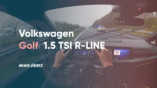 2022 Volkswagen Golf 1.5 TSI R-Line 150HP (110kW) POV test drive, virtual test drive, car review