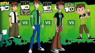 Ben10 Alien Force VS Ben10 Ultimate VS Ben10 Omniverse VS Ben10 reboot VS Ben10 Simple 2017 HD