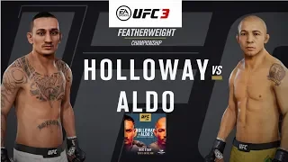 UFC 218: Max Holloway vs. Jose Aldo 2: Ea Sports UFC 3 Simulation (Ai. vs Ai.)