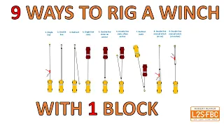9 ways to rig a 4x4 winch using 1 snatch block