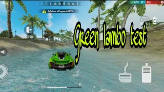 green  lambo test