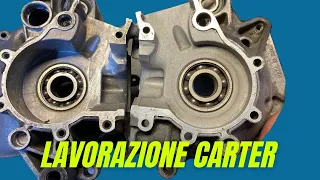 LAVORAZIONE  E ASSEMBLAGGIO CARTER  MALAGUTI PHANTOM F12 DA PISTA #4 (p.t1)