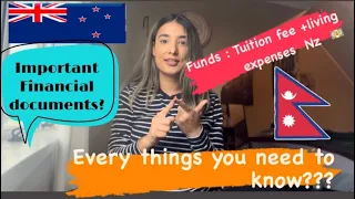 Financial documents for study in Newzealand (Visa process for 🇳🇵 Nepali student)#nepalivlog #nz
