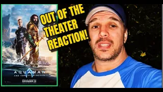 Aquaman And The Lost Kingdom Out Of The Theater Reaction