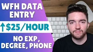 Easiest ⬆️$25/HOUR Remote Data Entry Jobs at Home No Phone No Experience Full/Part-Time Hiring