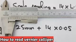 How to read "vernier Calliper"