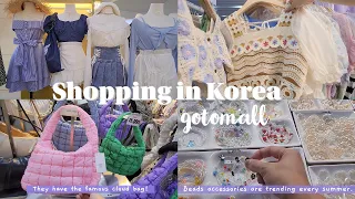 shopping in korea vlog 🇰🇷 summer fashion & accessories at gotomall underground shopping center
