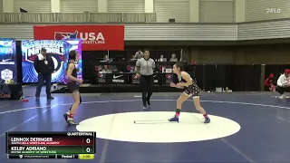 2024 Kids Folkstyle Nationals: Kelby Adriano vs Lennox Deringer: 90 Ibs Women’s 10U Quarterfinals