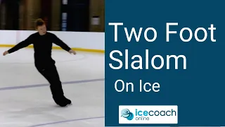Fun Ice Skating Exercise - The Two Foot Slalom!