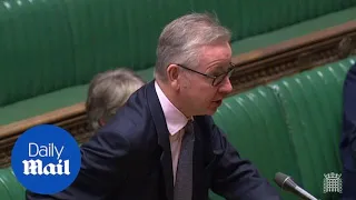 Michael Gove tries his hand at speaking French in the Commons