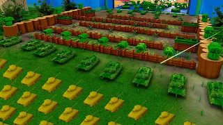 Largest Green Army Men FORTRESS Defense Ever! - Attack on Toys