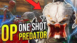 ONE SHOT PREDATOR in Predator Hunting Grounds "UNMASKED SAMURAI PREDATOR! OVERPOWERED?" Tips/Tricks