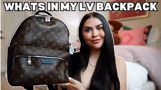 What's in my Louis Vuitton backpack! 🩷 *work bag* (Discovery backpack) *2024*