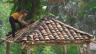 #100: Build a farm, complete a new house made from old tiles, lily's farm