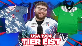 FOOTBALL KITS TIER LIST FOR USA 94'