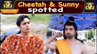 Cheetah & Sunny snapped at Maddam Sir Set today | Priyanshu Singh | Gaurav Wadhwa | G&G |