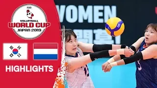 KOREA vs. NETHERLANDS - Highlights | Women's Volleyball World Cup 2019