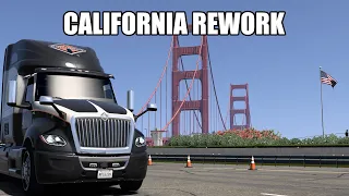 Overview of California Rework and delivery to Texas| International LT S13 | American Truck Simulator