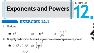 Ch 12 Exponents and Powers || Full Exercise 12.1 & Basic || Class 8 Maths || RBSE CBSE NCERT