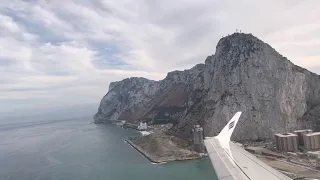 Eastern Airways Embraer E170 takeoff - Gibraltar (GIB/LXGB)