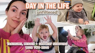 A very REALISTIC day in the life with a toddler and baby! | Unfiltered vlog | Stay at home mom 2023