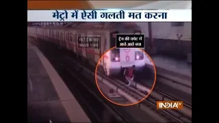 Delhi: Boy spotted crossing metro track at Shastri Nagar, video goes viral