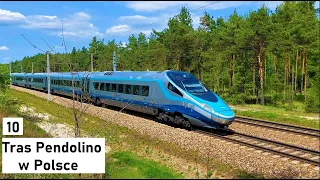 10 Tras na których jeździ Pendolino w Polsce