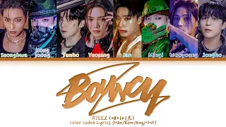 ATEEZ (에이티즈) – BOUNCY (K-HOT CHILLI PEPPERS) (Color Coded Lyrics) (Han/Rom/Eng/가사)