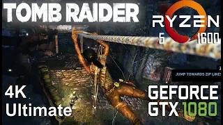 Tomb Raider 4K Test On Gigabyte GTX 1080 + Ryzen 5 1600, Ultimate Settings