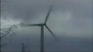 Windmill destructed in storm