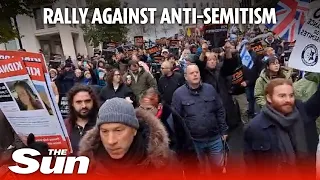 Massive protest against anti-semitism draws thousands in London