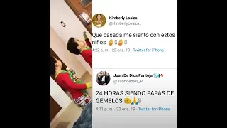 KIMBERLY LOAIZA Y JUAN DE DIOS PANTOJA - 24 HORAS SIENDO PAPÁS DE GEMELOS👶👶