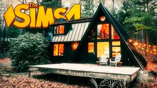 Я ПОСТРОИЛА УЮТНЫЙ ДОМ-ШАЛАШ В ЛЕСУ В СИМС 4 - The Sims 4 A-Frame House (2022)