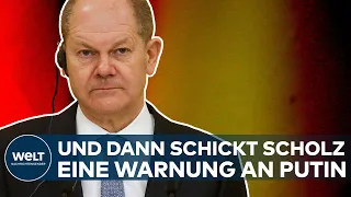 SCHOLZ: „Im Falle einer militärischen Eskalation sind wir zu sehr weitreichenden Sanktionen bereit“