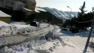 Surf de Neige à Banyuls sur Mer après la tempête