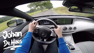 Mercedes S-Class S500 Convertible 455 hp POV test drive GoPro