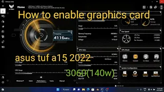 How to use MUX switch in asus armoury crate #asustuf #3060laptop #rog